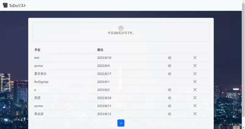 todoアプリ